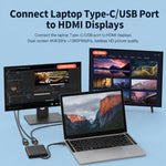 Docking station Blueendless HU201 USB-C a doppia HDMI