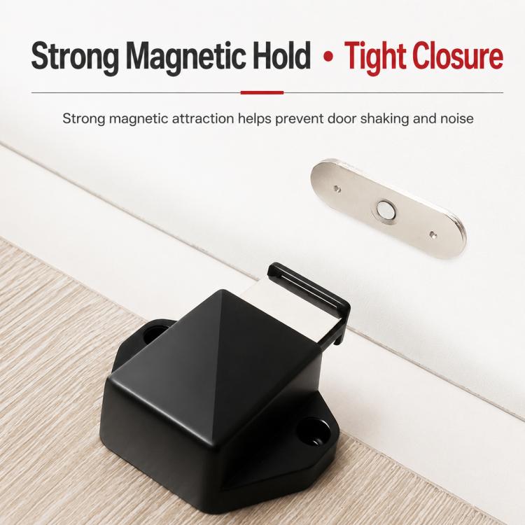 Chiusura per anta del mobile senza maniglia con apertura a pressione, 202 Double Head Style Black, 202 Double Head Style Beige, 201 Single Head Magnetic Style Black, 201 Single Head Magnetic Style Beige, 222 Single Head Magnetic Style Black            ...