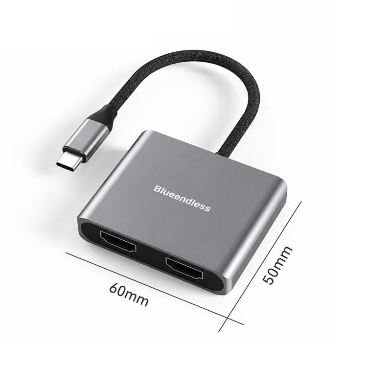 Docking station Blueendless HD201 Type-C doppia HDMI 4K 60Hz