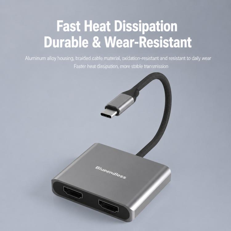Docking station Blueendless HD201 Type-C doppia HDMI 4K 60Hz