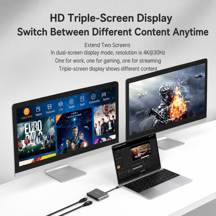 Docking station Blueendless HD201 Type-C doppia HDMI 4K 60Hz