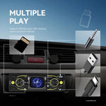 Lettore MP5 per auto con schermo touch HD da 2,17 pollici, formato singolo DIN., Standard, Standard+64GB memory card