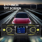 Lettore MP5 per auto con schermo touch HD da 2,17 pollici, formato singolo DIN., Standard, Standard+64GB memory card