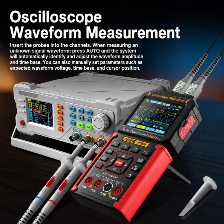 Oscilloscopio digitale portatile 3 in 1 50 MHz