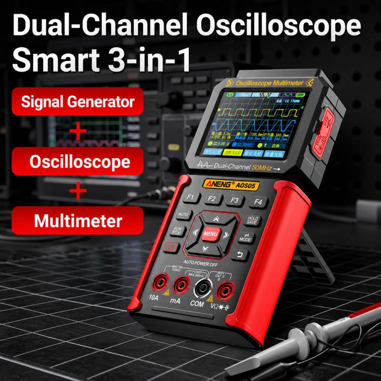 Oscilloscopio digitale portatile 3 in 1 50 MHz