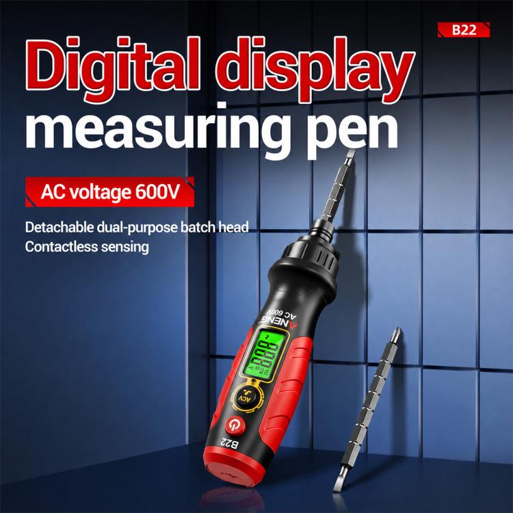 ANENG B22 Cacciavite a cricchetto con tester tensione