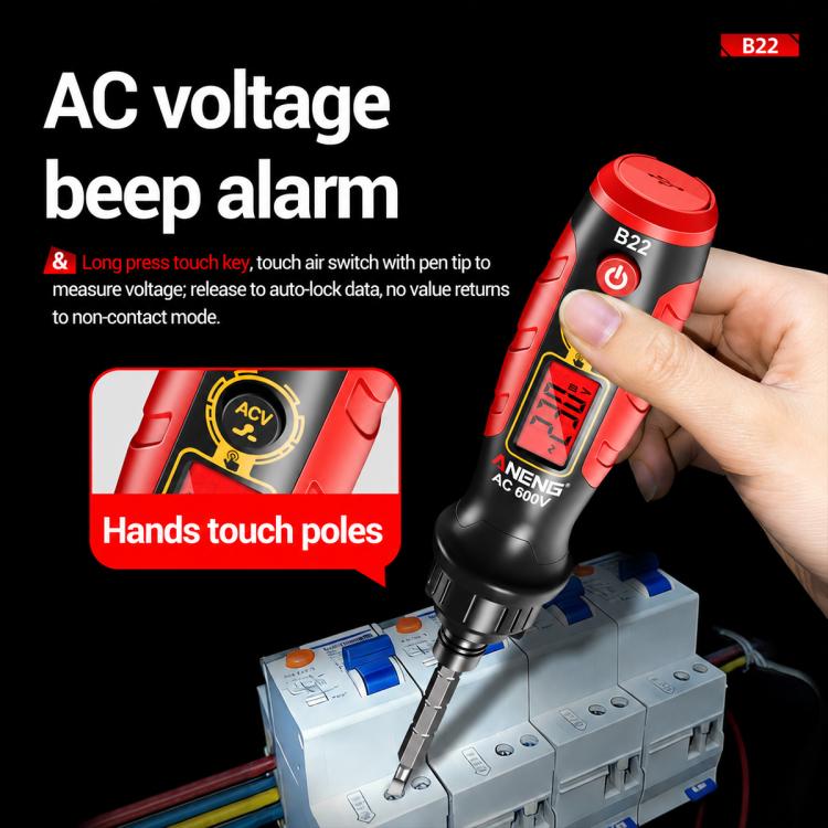 ANENG B22 Cacciavite a cricchetto con tester tensione
