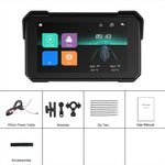 Navigatore con schermo wireless da 5 pollici per moto, compatibile con CarPlay e Android Auto., Standard, with Tire Pressure Sensor