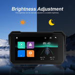 Navigatore con schermo wireless da 5 pollici per moto, compatibile con CarPlay e Android Auto., Standard, with Tire Pressure Sensor