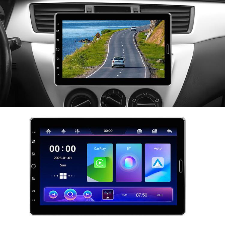 Autoradio con schermo touchscreen HD da 10,1 pollici, singolo DIN, compatibile con CarPlay e lettore MP5., Standard, Standard+Reversing camera