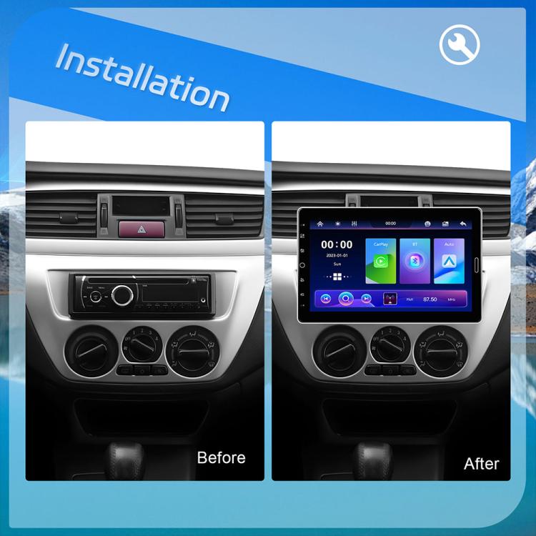 Autoradio con schermo touchscreen HD da 10,1 pollici, singolo DIN, compatibile con CarPlay e lettore MP5., Standard, Standard+Reversing camera