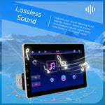 Autoradio con schermo touchscreen HD da 10,1 pollici, singolo DIN, compatibile con CarPlay e lettore MP5., Standard, Standard+Reversing camera