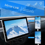 Autoradio con schermo touchscreen HD da 10,1 pollici, singolo DIN, compatibile con CarPlay e lettore MP5., Standard, Standard+Reversing camera