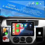 Autoradio con schermo touchscreen HD da 10,1 pollici, singolo DIN, compatibile con CarPlay e lettore MP5., Standard, Standard+Reversing camera