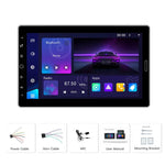 Autoradio con schermo touchscreen HD da 10,1 pollici, singolo DIN, compatibile con CarPlay e lettore MP5., Standard, Standard+Reversing camera