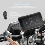Navigatore per moto con schermo da 5 pollici orientato orizzontalmente, compatibile con CarPlay e Android Auto wireless., Standard, with Tire Pressure Sensor