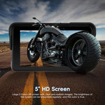Navigatore per moto con schermo da 5 pollici orientato orizzontalmente, compatibile con CarPlay e Android Auto wireless., Standard, with Tire Pressure Sensor