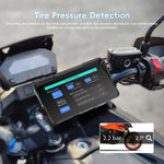 Navigatore per moto con schermo da 5 pollici orientato orizzontalmente, compatibile con CarPlay e Android Auto wireless., Standard, with Tire Pressure Sensor