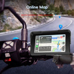 Navigatore per moto con schermo da 5 pollici orientato orizzontalmente, compatibile con CarPlay e Android Auto wireless., Standard, with Tire Pressure Sensor