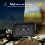 Navigatore per moto con schermo da 5 pollici orientato orizzontalmente, compatibile con CarPlay e Android Auto wireless., Standard, with Tire Pressure Sensor