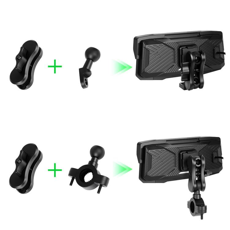 Schermo di navigazione wireless da 6,86 pollici per moto, compatibile con CarPlay e Android Auto., Standard, with Tire Pressure Sensor