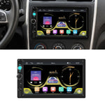 Lettore MP5 wireless con schermo touch HD da 7 pollici per auto, compatibile con CarPlay e doppio snodo., Standard, Standard+Reversing Camera