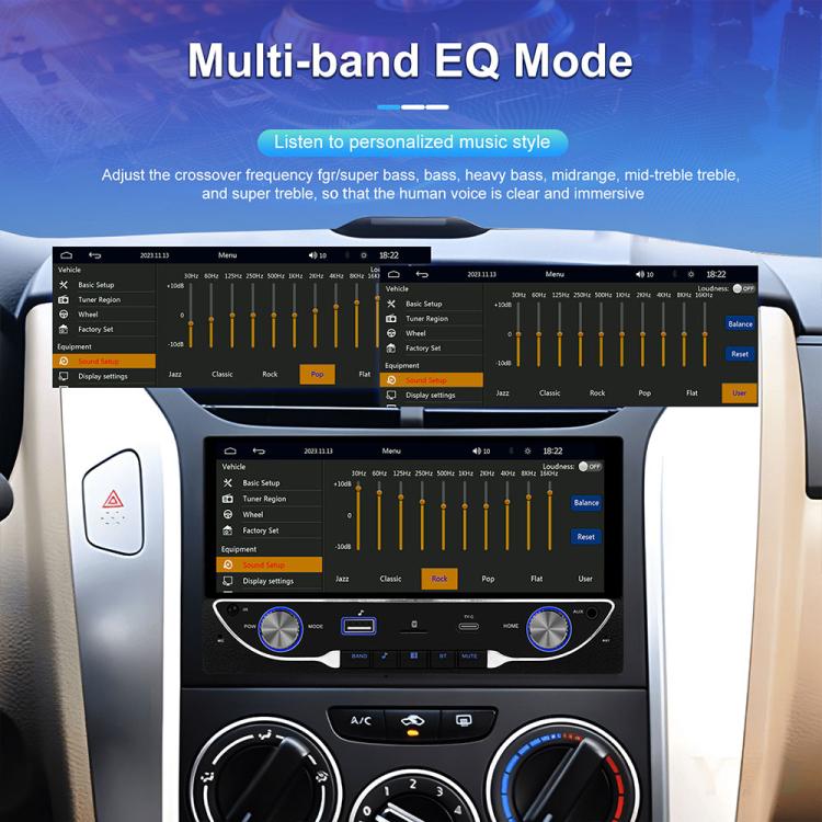 Lettore MP5 wireless per auto da 6,9 pollici con CarPlay e doppio snodo, Standard, Standard+Reversing Camera