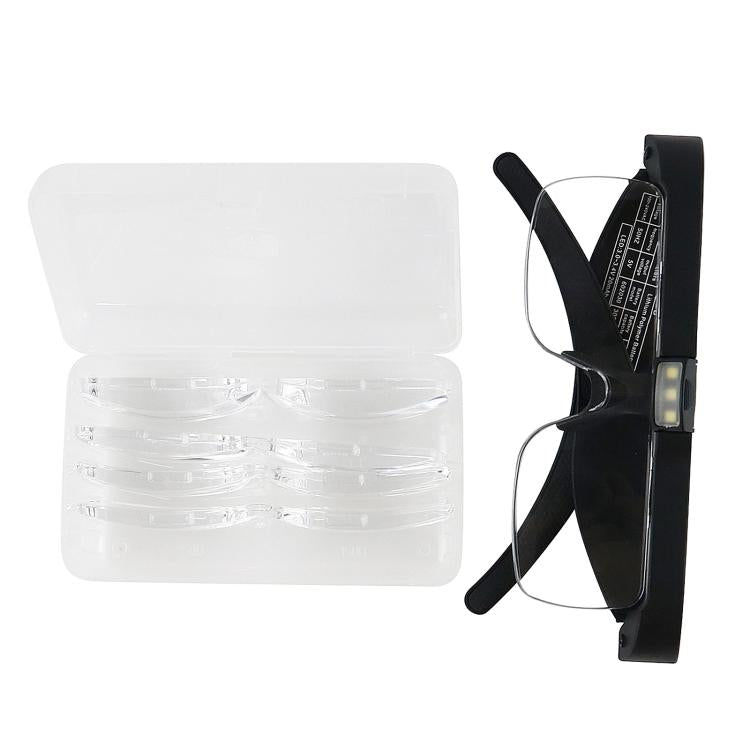 Lente d'ingrandimento LED da testa ricaricabile USB