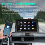 Schermo centrale portatile da 7 pollici, CarPlay wireless, sistema di navigazione per auto, Sunshade Cover, Without Sunshade Cover, Incell Screen