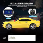 Schermo centrale portatile da 7 pollici, CarPlay wireless, sistema di navigazione per auto, Sunshade Cover, Without Sunshade Cover, Incell Screen