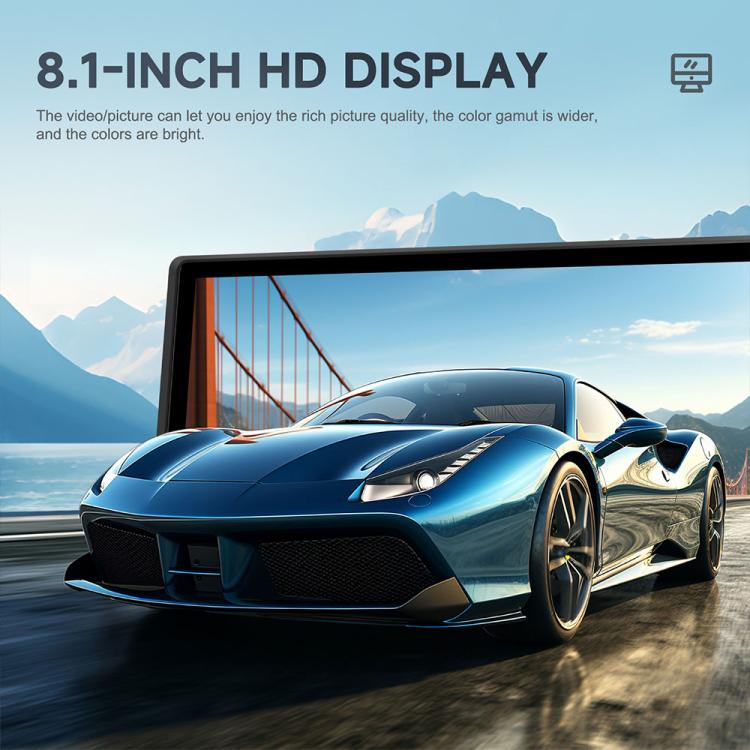 Schermo centrale da 8,1 pollici con risoluzione 2K e compatibilità con CarPlay Auto per navigazione portatile in auto., Standard, Standard+Reversing Camera