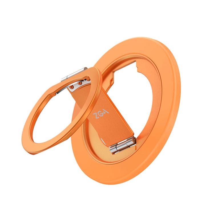 Supporto magnetico per telefono ZGA Z09 con anello in lega di alluminio e rotazione a 360 gradi.