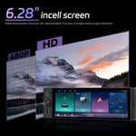 Display universale da 6,28 pollici Single-DIN per console centrale auto con funzioni CarPlay e Android Auto., Standard, with AHD Camera + Microphone