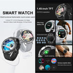 Smartwatch QS39, schermo da 1,45 pollici, chiamate Bluetooth, frequenza cardiaca, ossigeno nel sangue, pressione sanguigna