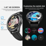 Smartwatch QS39, schermo da 1,45 pollici, chiamate Bluetooth, frequenza cardiaca, ossigeno nel sangue, pressione sanguigna