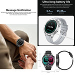Smartwatch QS39, schermo da 1,45 pollici, chiamate Bluetooth, frequenza cardiaca, ossigeno nel sangue, pressione sanguigna