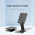 Supporto da tavolo pieghevole ZGA Z02 con rotazione a 360 gradi per telefono e tablet., Z02