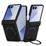 Custodia per telefono con anello magnetico girevole a 360° e cerniera Skin Feel., For Galaxy Z Flip8 5G, For Galaxy Z Flip7 5G