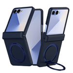 Custodia per telefono con anello magnetico girevole a 360° e cerniera Skin Feel., For Galaxy Z Flip8 5G, For Galaxy Z Flip7 5G