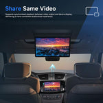 Autoradio universale Dual-DIN da 7 pollici con lettore MP5, display per console centrale, compatibile con CarPlay e Android Auto., Standard, with Reversing Camera + Frame