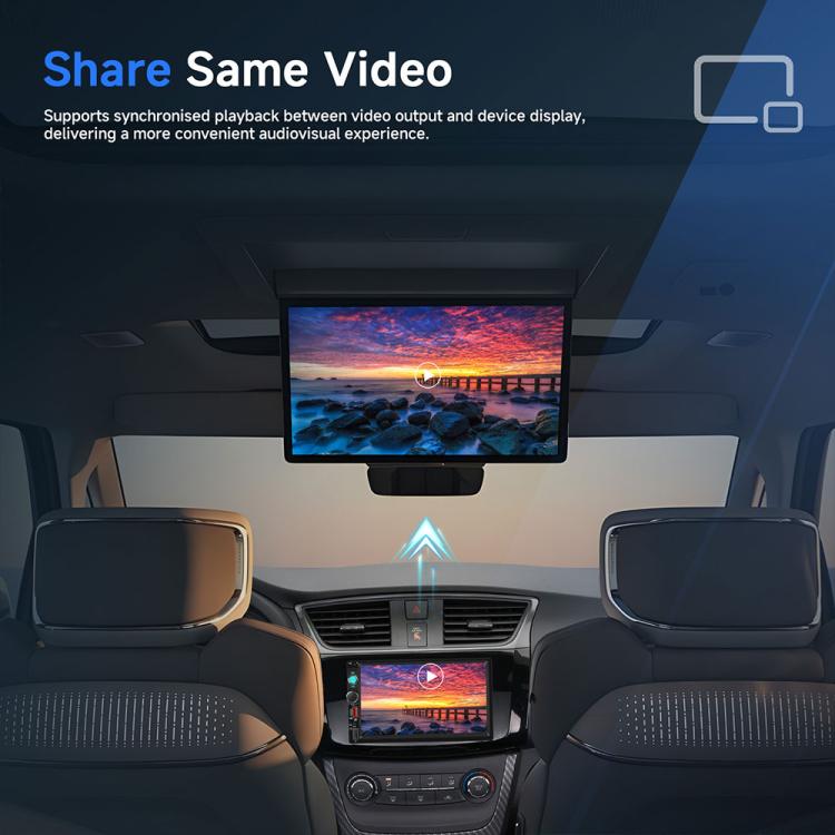 Autoradio universale Dual-DIN da 7 pollici con lettore MP5, display per console centrale, compatibile con CarPlay e Android Auto., Standard, with Reversing Camera + Frame