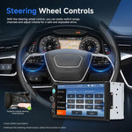 Autoradio universale Dual-DIN da 7 pollici con lettore MP5, display per console centrale, compatibile con CarPlay e Android Auto., Standard, with Reversing Camera + Frame