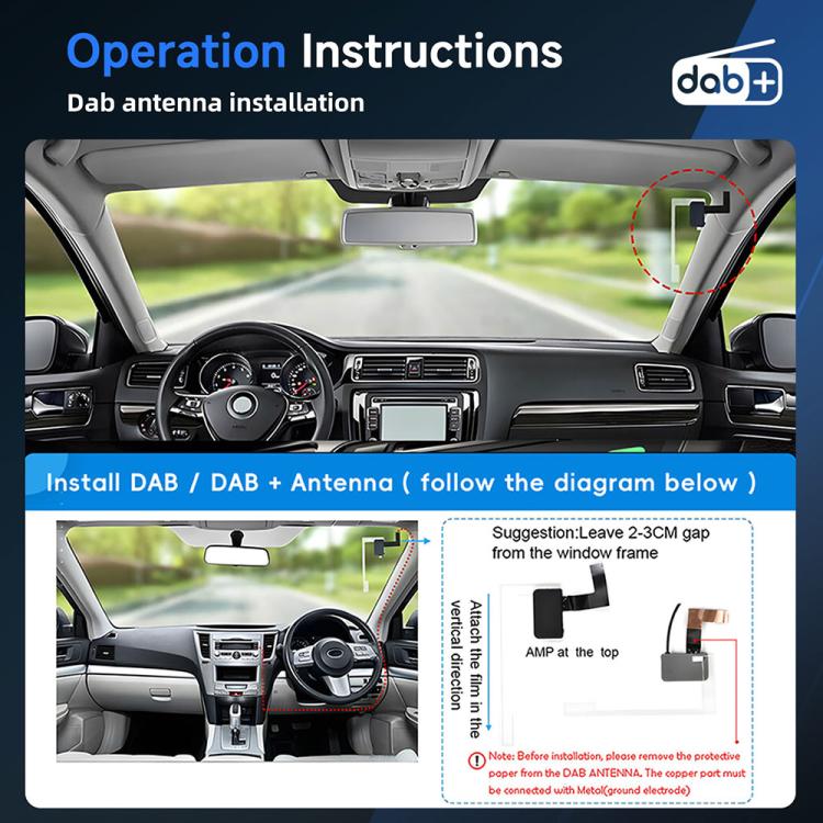 Autoradio universale Dual-DIN da 7 pollici con lettore MP5, display per console centrale, compatibile con CarPlay e Android Auto., Standard, with Reversing Camera + Frame