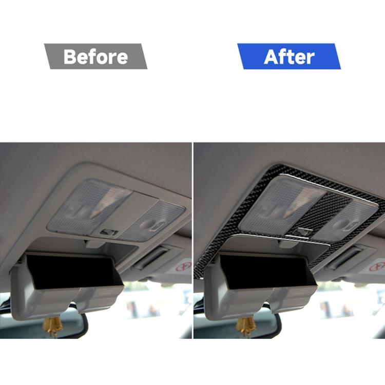 Adesivo decorativo per luce di lettura con tetto rigido in fibra di carbonio per auto per Nissan 350z 2006-2009, Hardtop Reading Light