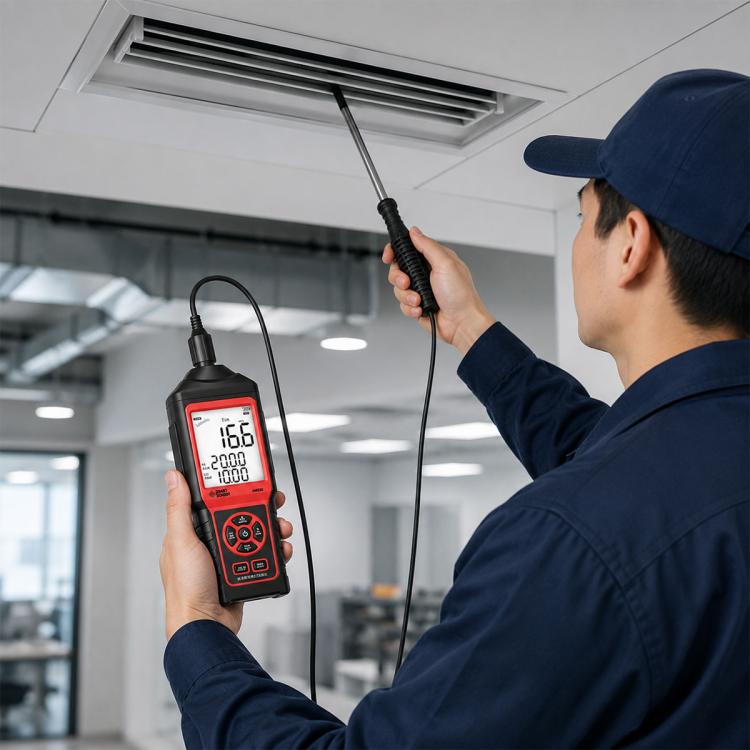 Anemometro termico portatile ad alta precisione SMART SENSOR AM866, AM866