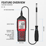Anemometro termico portatile ad alta precisione SMART SENSOR AM866, AM866