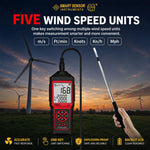 Anemometro termico portatile ad alta precisione SMART SENSOR AM866, AM866