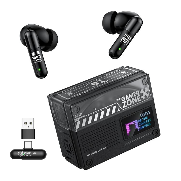 ONIKUMA TX602 Auricolari wireless Bluetooth tri-mode con cancellazione attiva del rumore (ANC+ENC) e riduzione del rumore, TX602