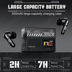 ONIKUMA TX602 Auricolari wireless Bluetooth tri-mode con cancellazione attiva del rumore (ANC+ENC) e riduzione del rumore, TX602