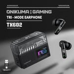 ONIKUMA TX602 Auricolari wireless Bluetooth tri-mode con cancellazione attiva del rumore (ANC+ENC) e riduzione del rumore, TX602